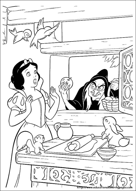 37 Snow White Coloring Pages Printable 12