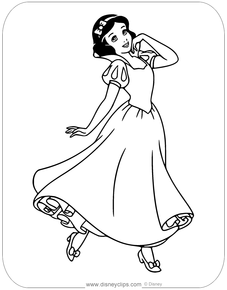 37 Snow White Coloring Pages Printable 7