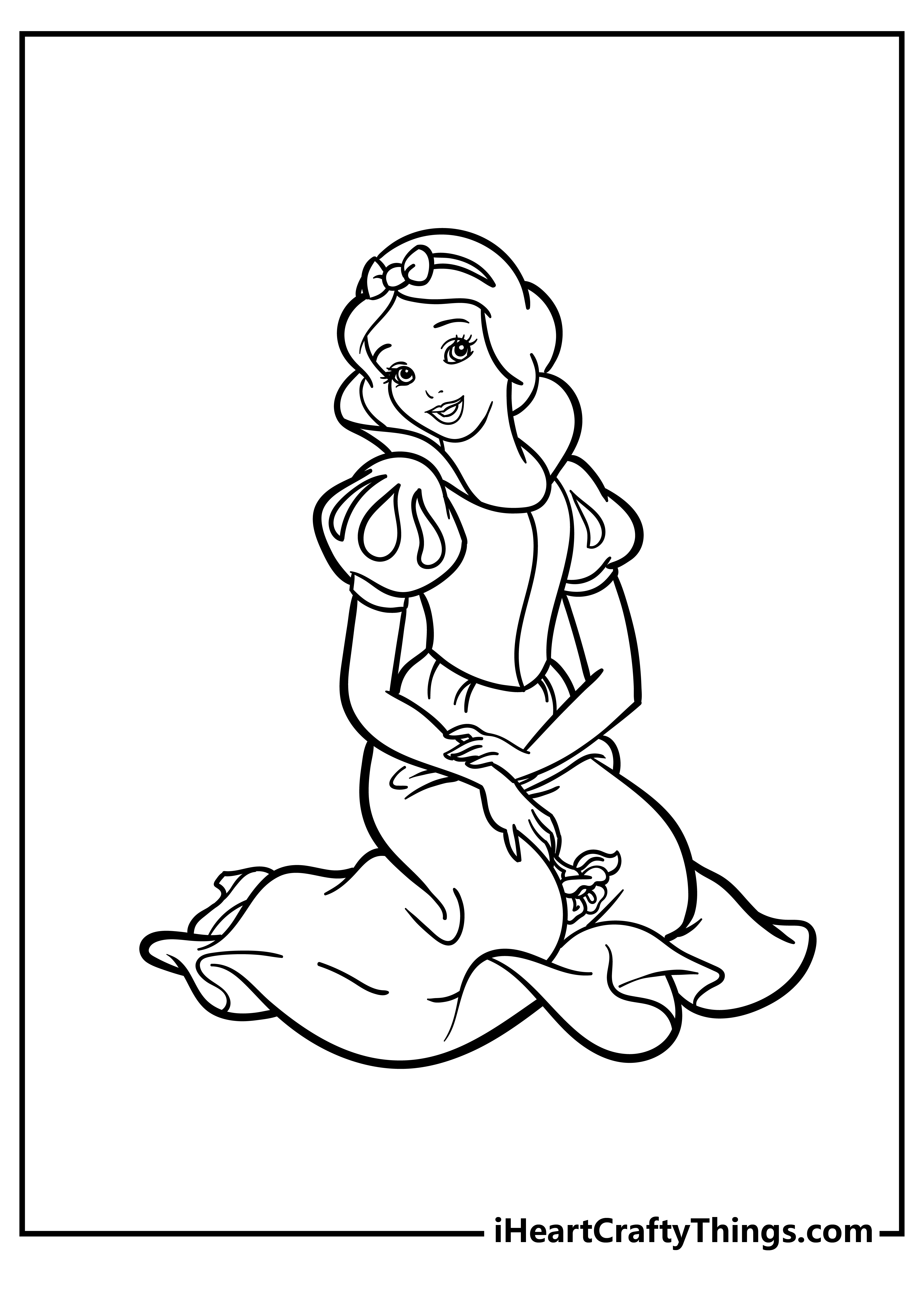 snow white coloring pages printable jpg