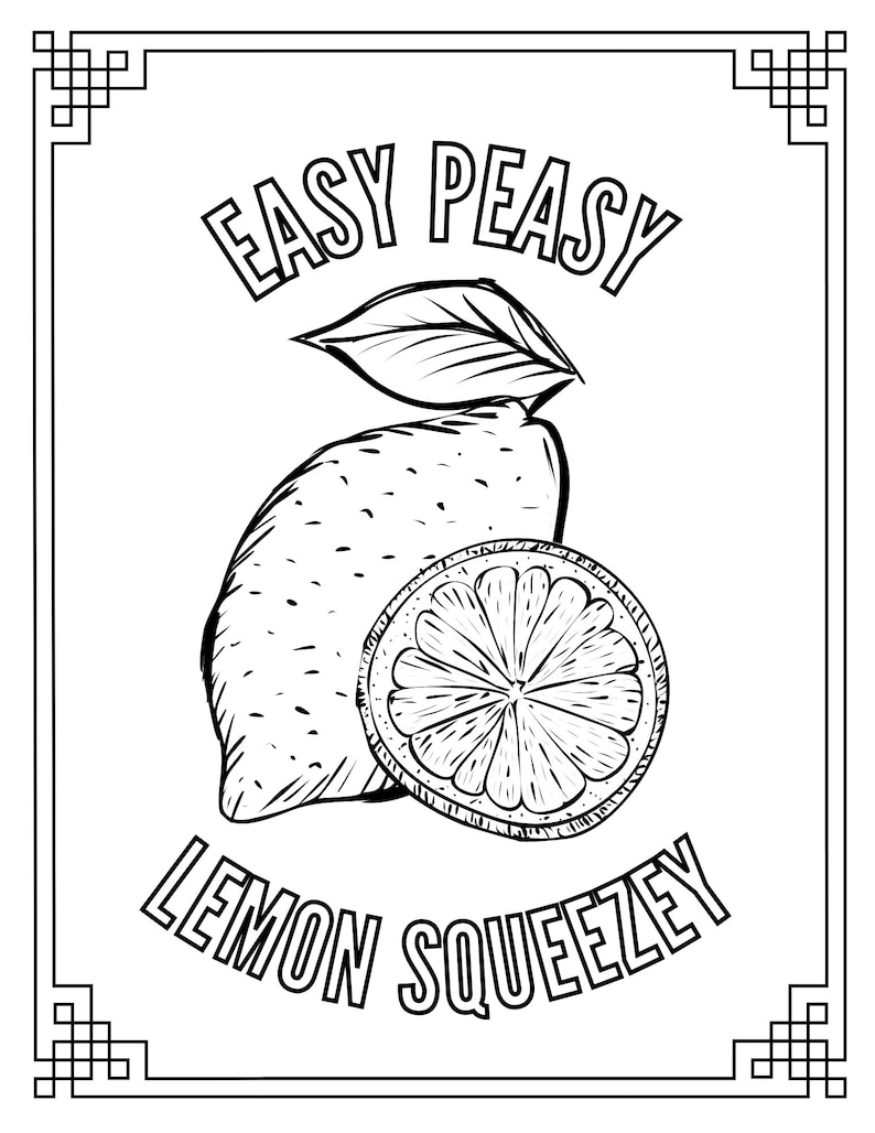 37 Sweet Lemon Coloring Pages Printable 3