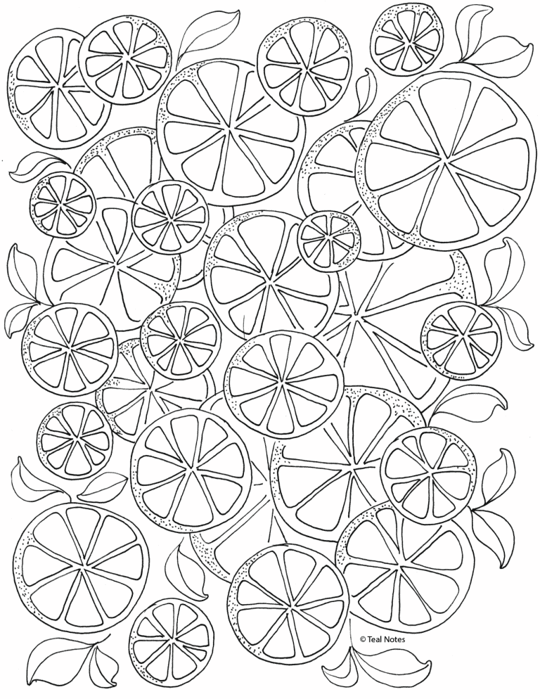 37 Sweet Lemon Coloring Pages Printable 7