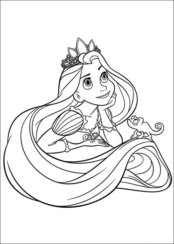 37 Tangled Coloring Pages Printable 12