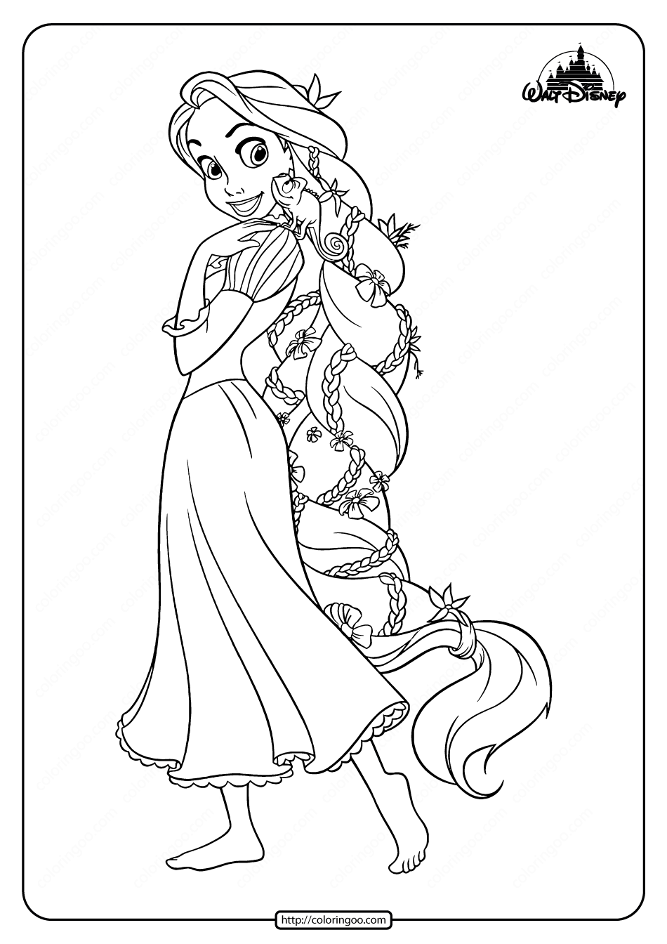 37 Tangled Coloring Pages Printable 14