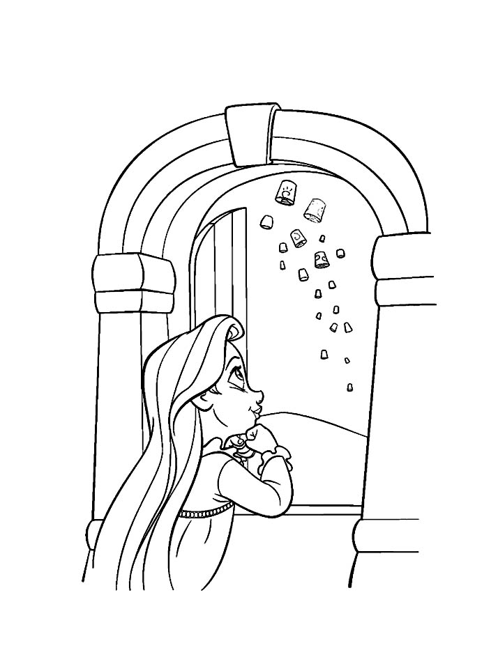 37 Tangled Coloring Pages Printable 19