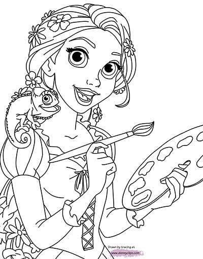 37 Tangled Coloring Pages Printable 24