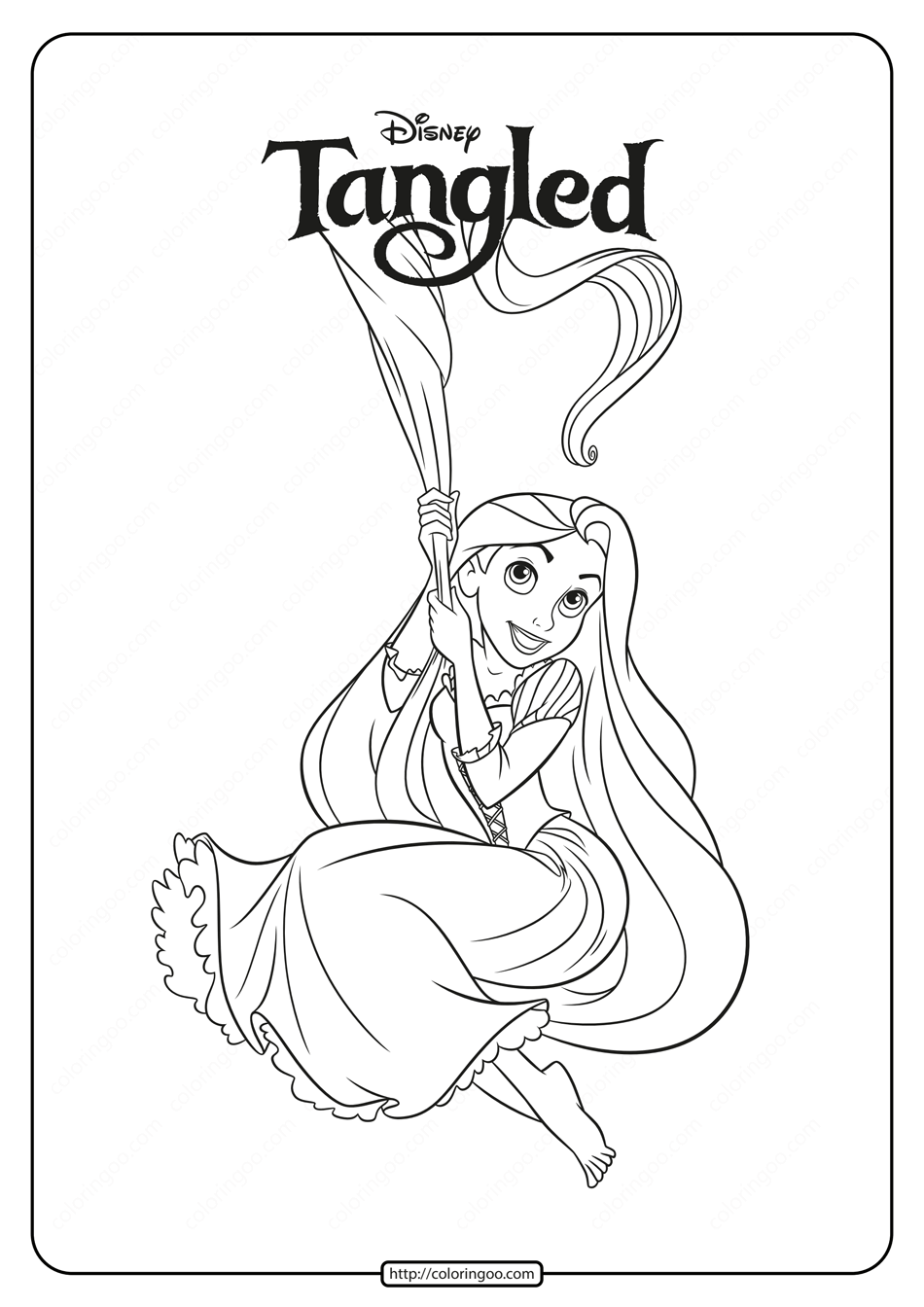 37 Tangled Coloring Pages Printable 32