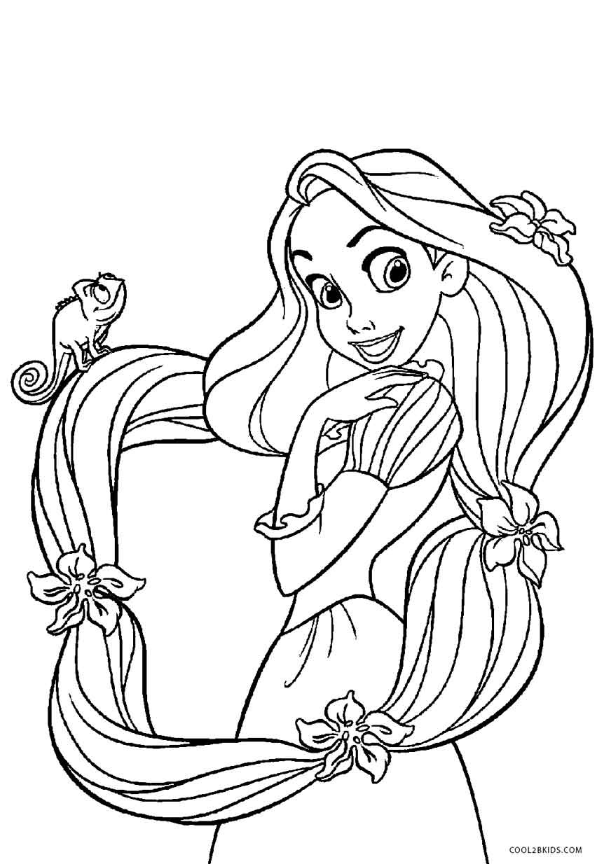 37 Tangled Coloring Pages Printable 8