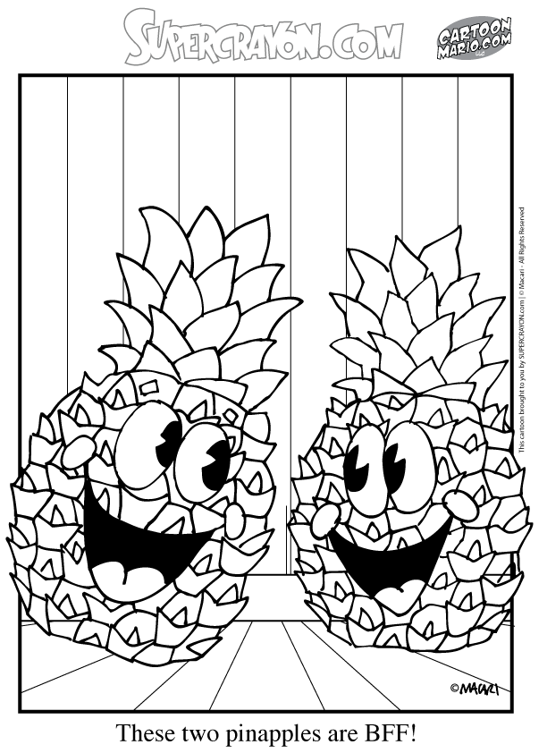 37 Tropical Hawaiian Themed Coloring Pages Printable 13