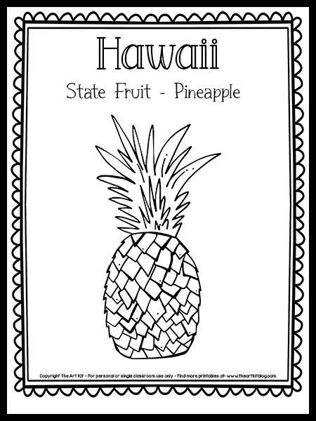 37 Tropical Hawaiian Themed Coloring Pages Printable 21