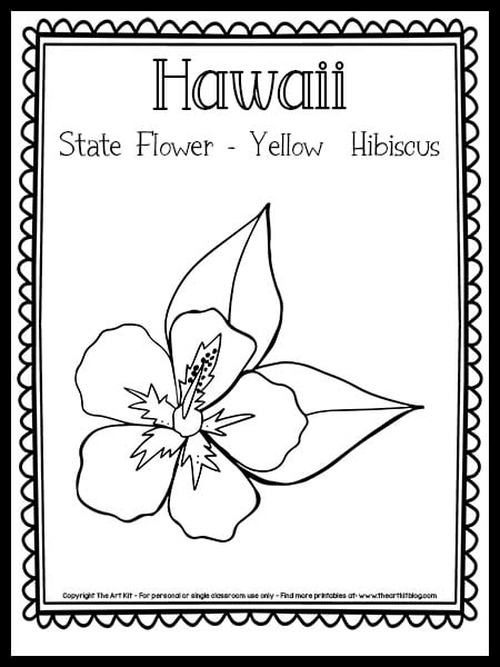 37 Tropical Hawaiian Themed Coloring Pages Printable 26