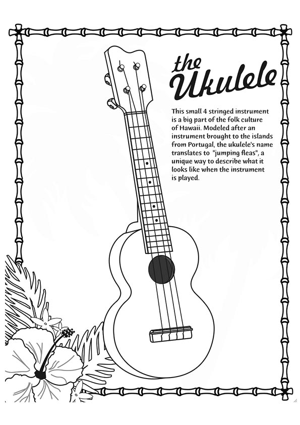 37 Tropical Hawaiian Themed Coloring Pages Printable 27