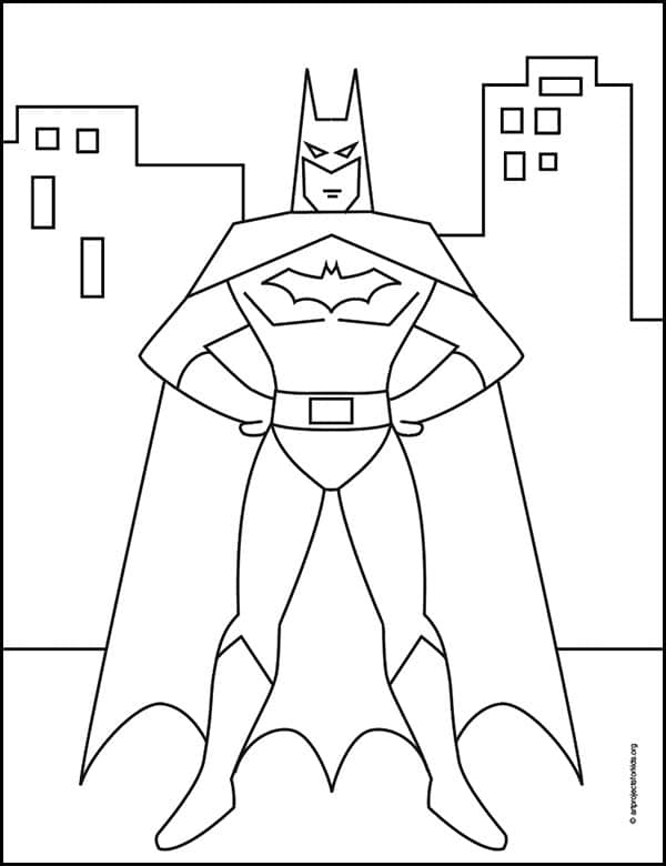 38 Batman Coloring Pages for Kids Printable 17