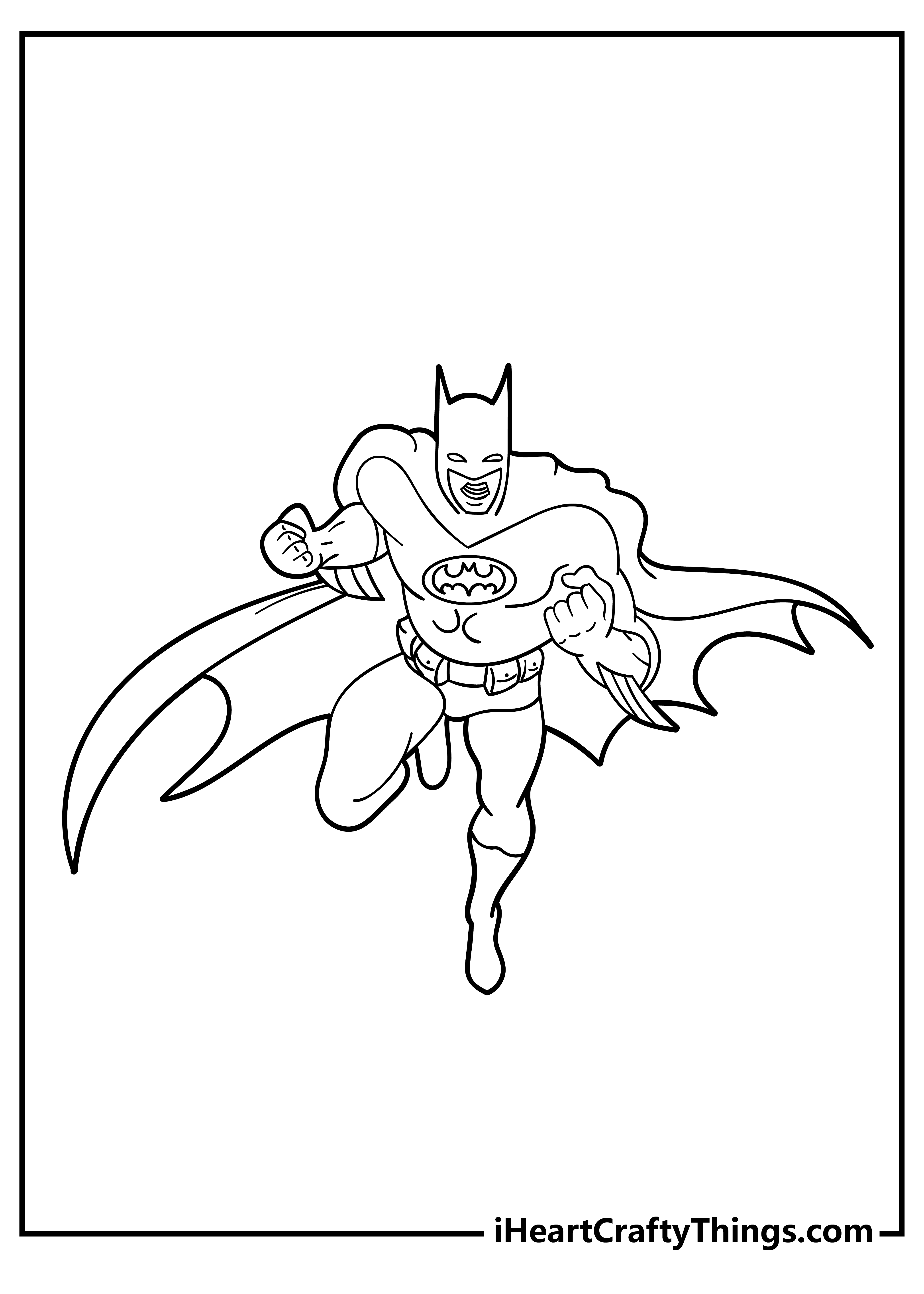 38 Batman Coloring Pages for Kids Printable 8