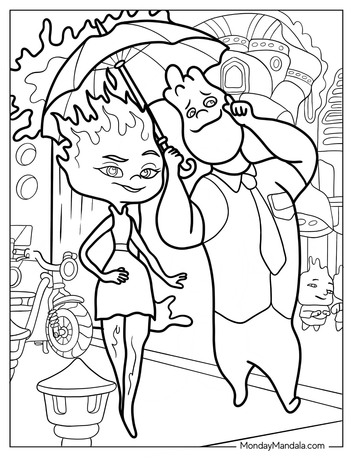 38 Creative Elemental Coloring Pages Printable 27