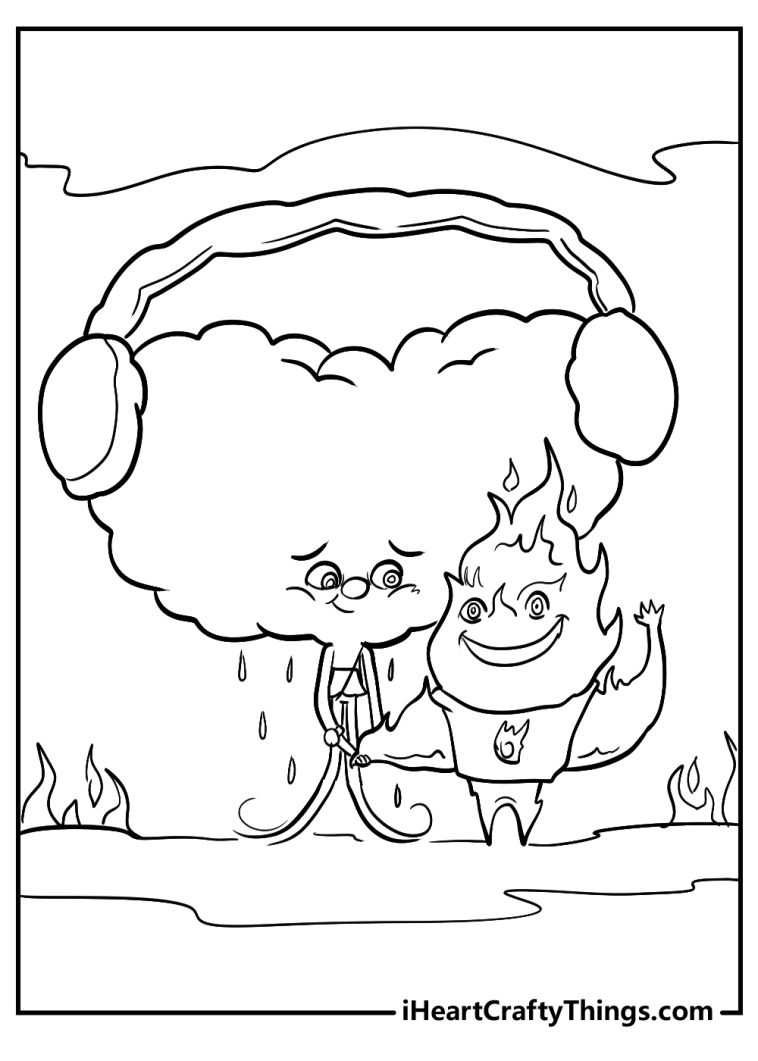 38 Creative Elemental Coloring Pages Printable 29