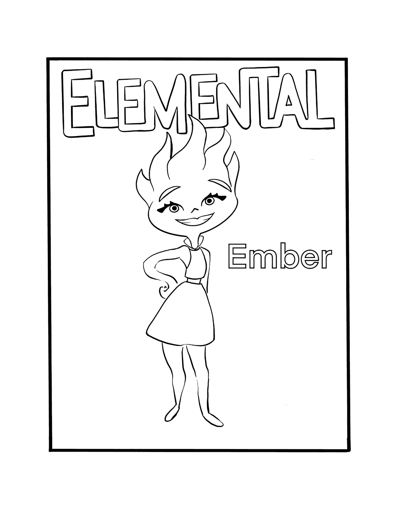 38 Creative Elemental Coloring Pages Printable 9