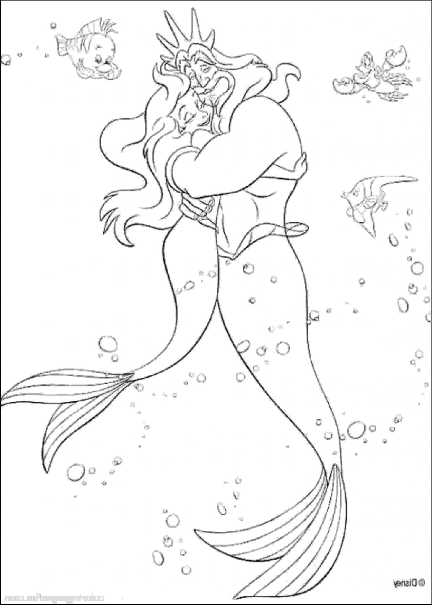 38 Cute Ariel The Little Mermaid Pictures Coloring Pages Printable 10