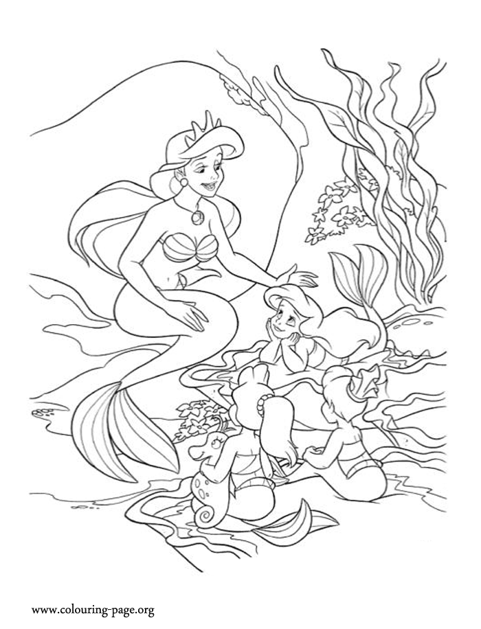 38 Cute Ariel The Little Mermaid Pictures Coloring Pages Printable 12