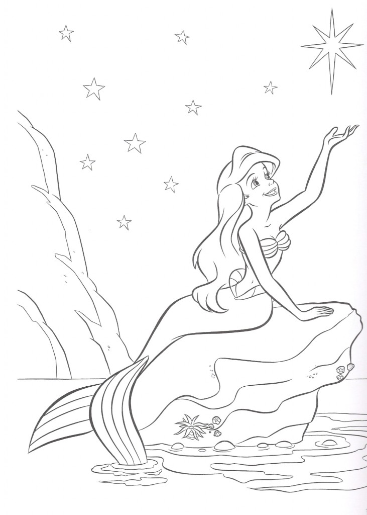 38 Cute Ariel The Little Mermaid Pictures Coloring Pages Printable 18