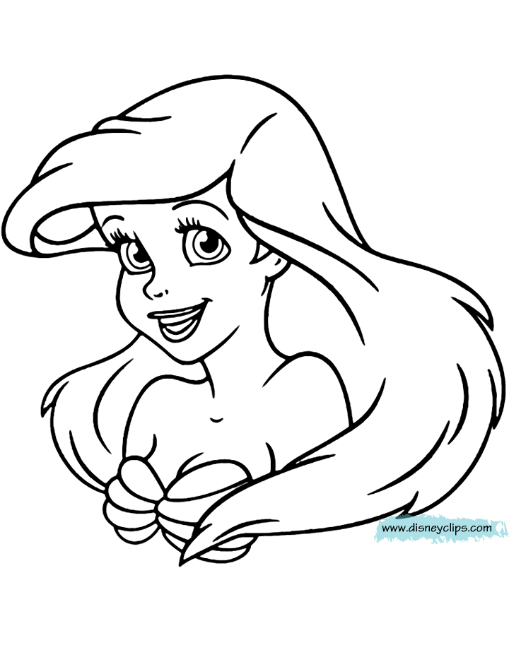 38 Cute Ariel The Little Mermaid Pictures Coloring Pages Printable 20