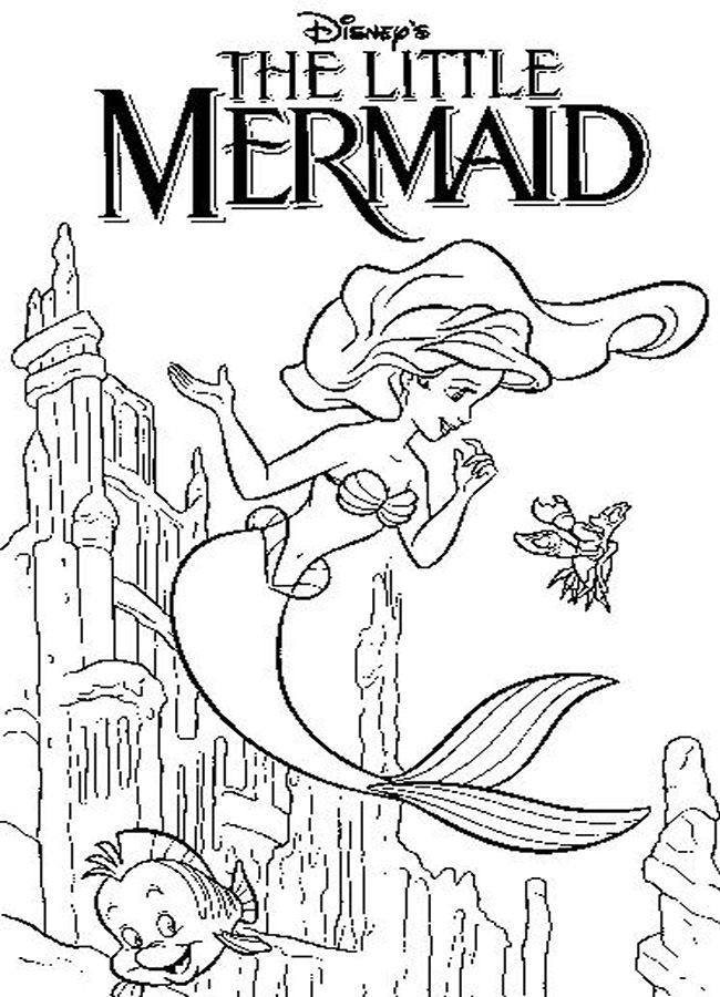 38 Cute Ariel The Little Mermaid Pictures Coloring Pages Printable 23