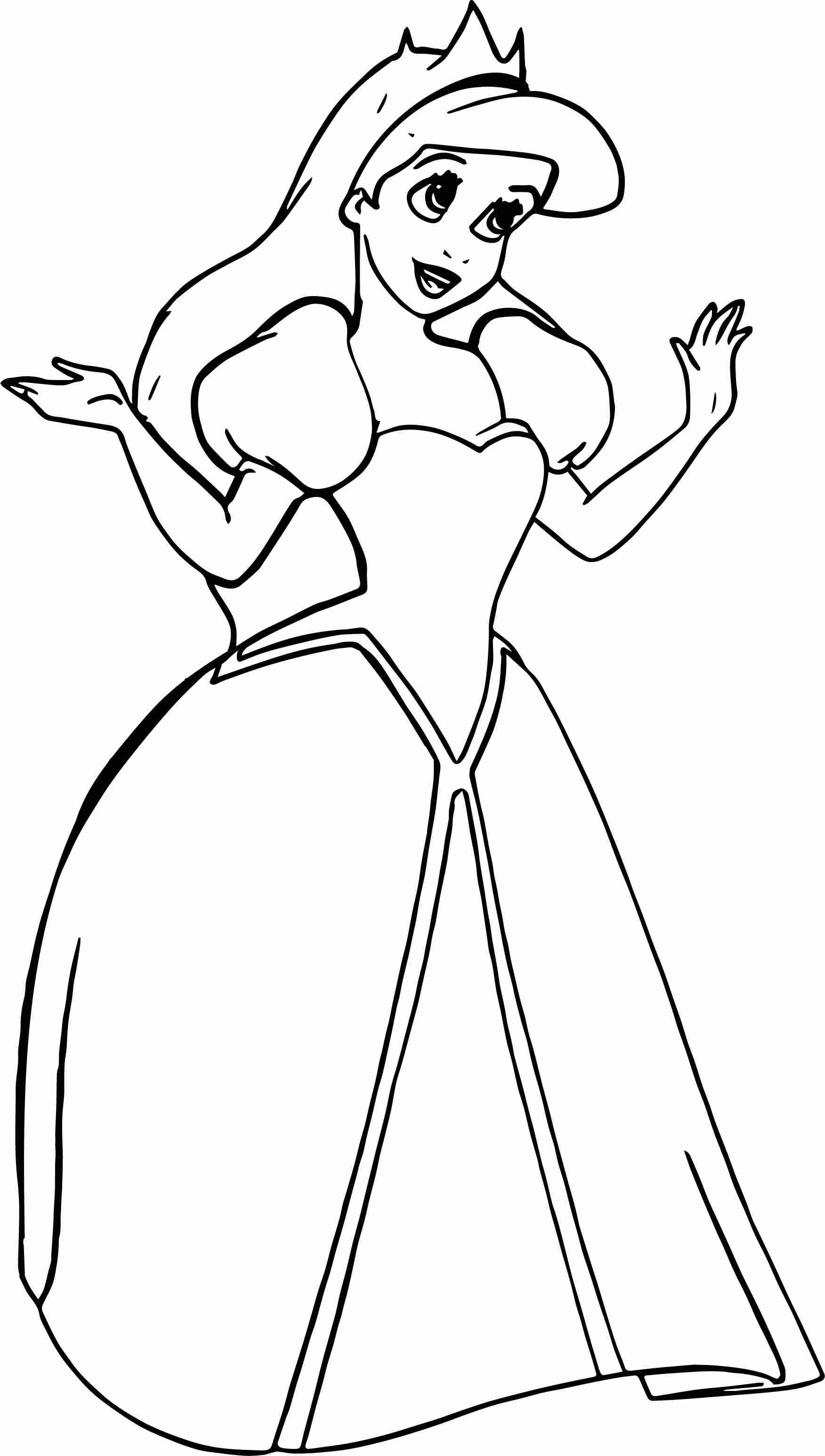 38 Cute Ariel The Little Mermaid Pictures Coloring Pages Printable 28