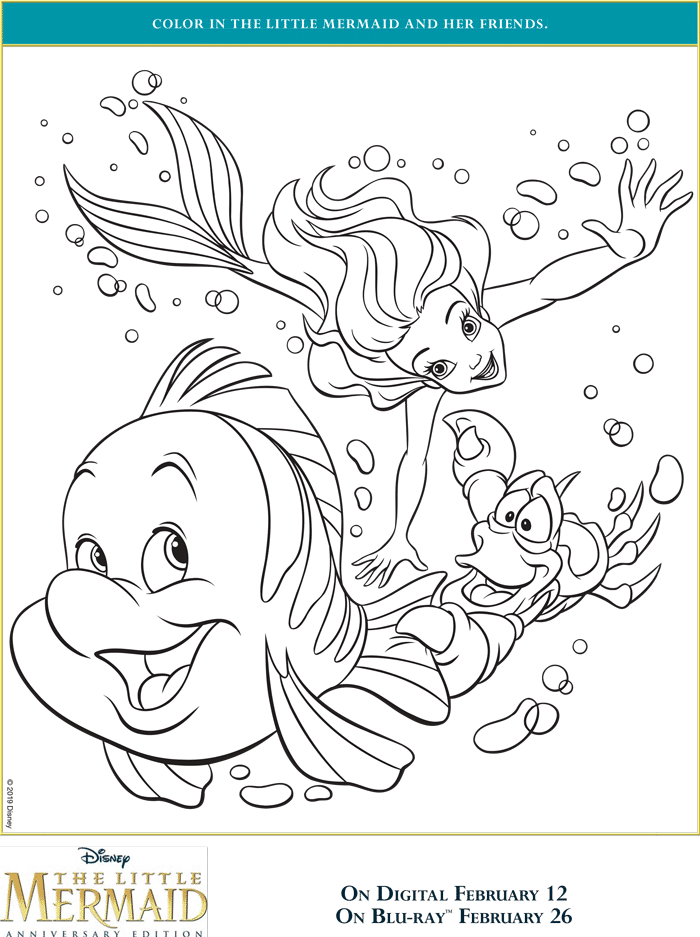 38 Cute Ariel The Little Mermaid Pictures Coloring Pages Printable 33