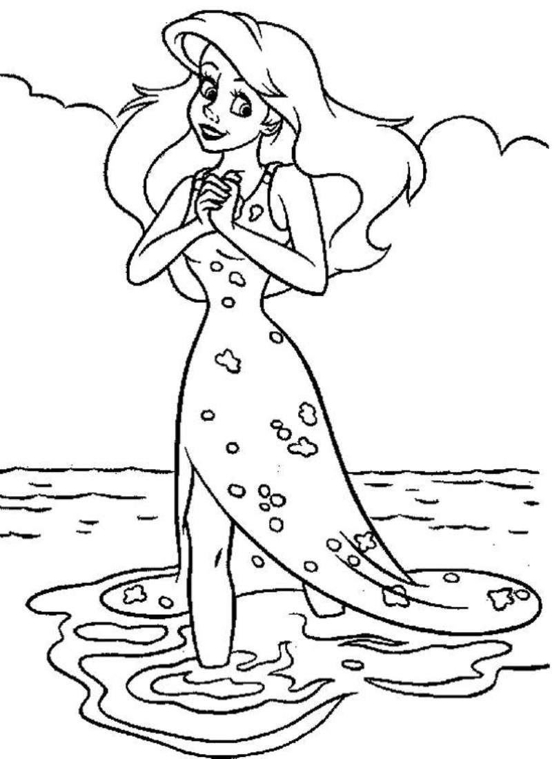 38 Cute Ariel The Little Mermaid Pictures Coloring Pages Printable 5