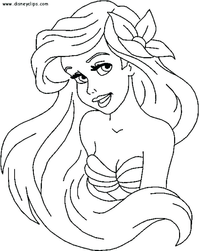 38 Cute Ariel The Little Mermaid Pictures Coloring Pages Printable 7