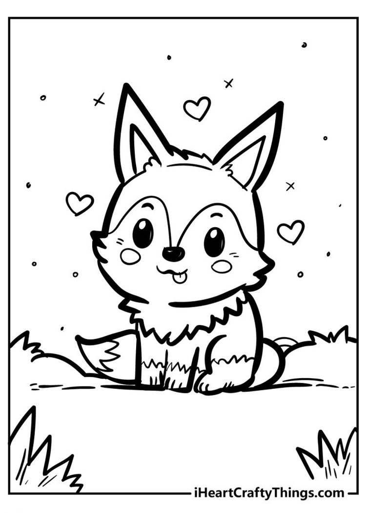 38 Fox Christmas Coloring Pages Printable 29