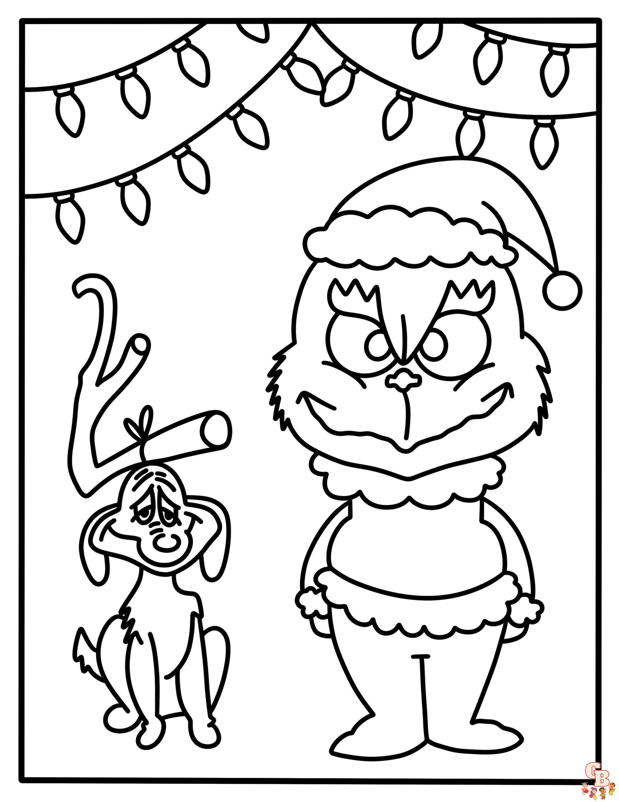 38 Fox Christmas Coloring Pages Printable 8