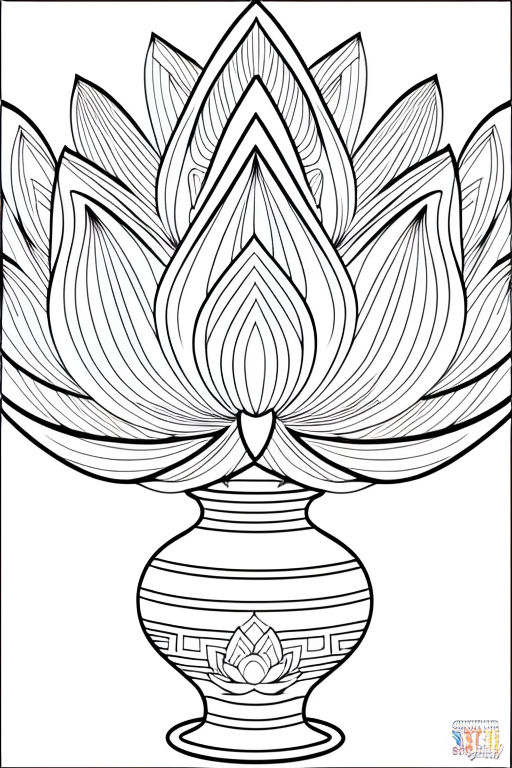 38 Serene Lotus Coloring Pages Printable 15