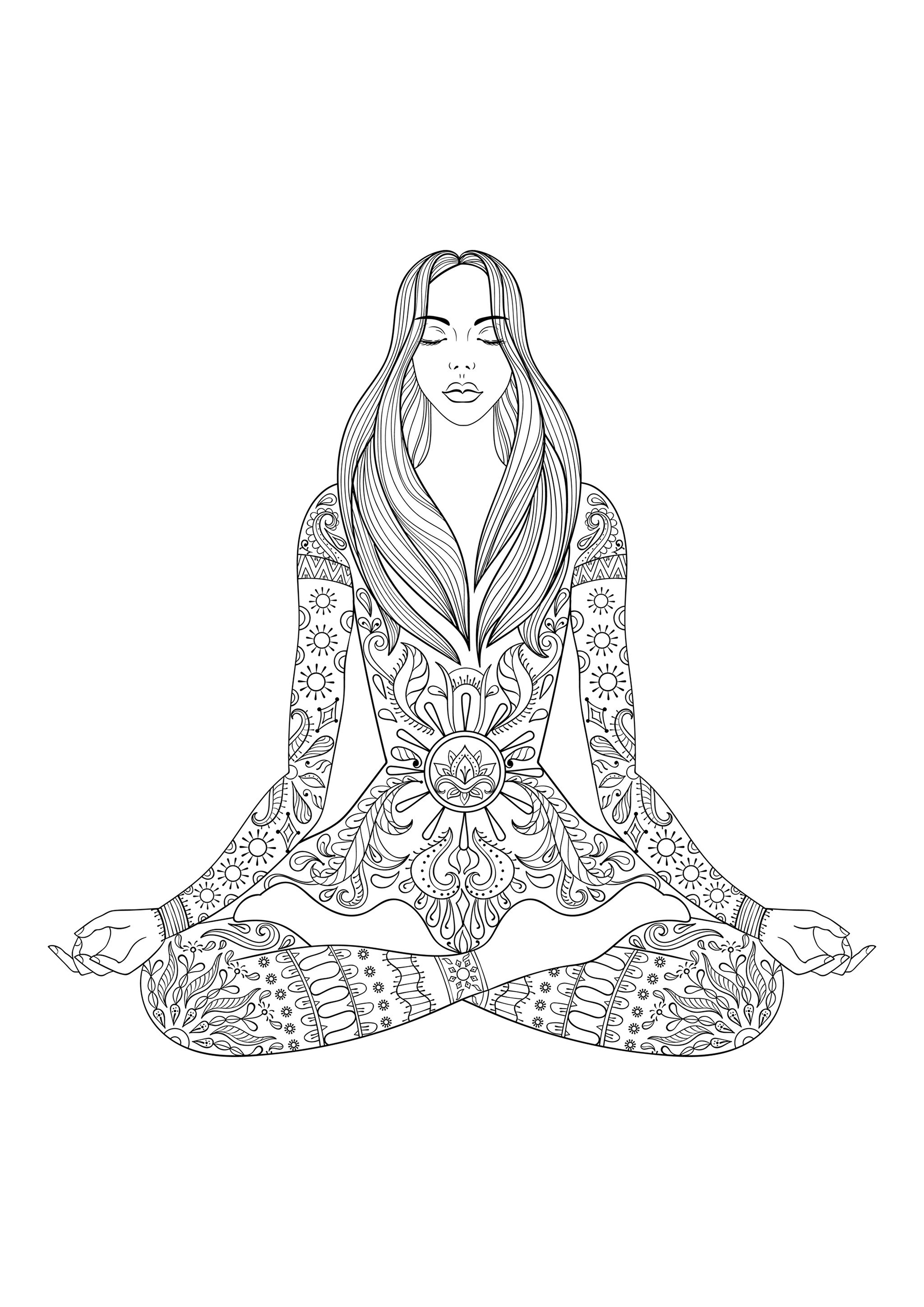 38 Serene Lotus Coloring Pages Printable 22