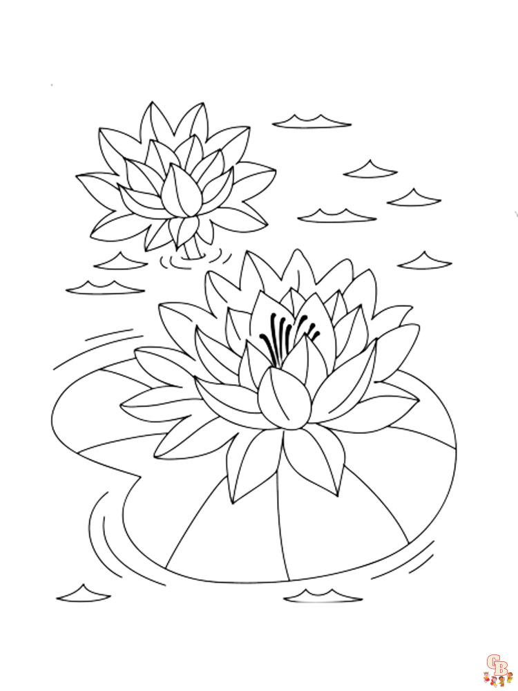 38 Serene Lotus Coloring Pages Printable 28