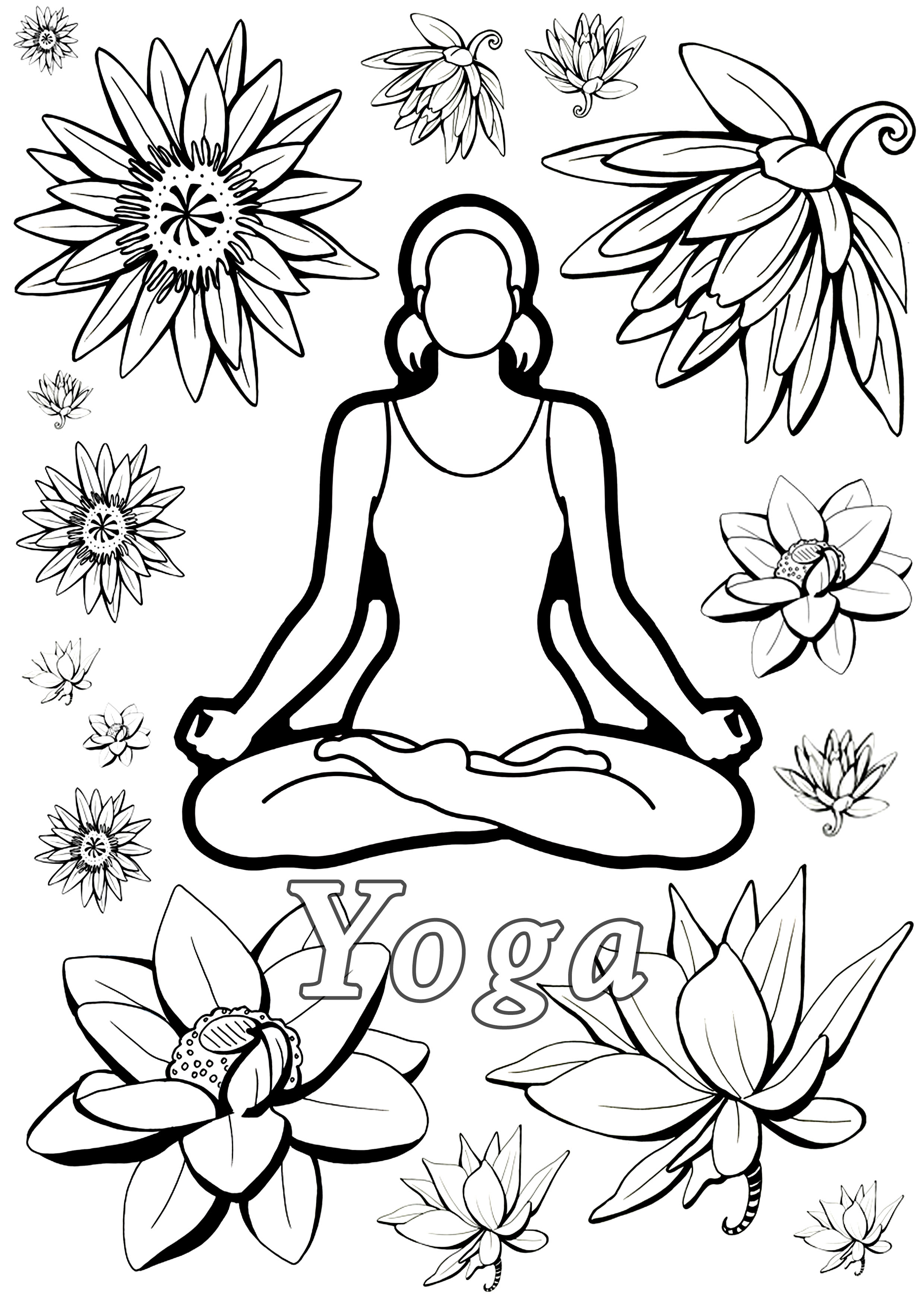 38 Serene Lotus Coloring Pages Printable 9