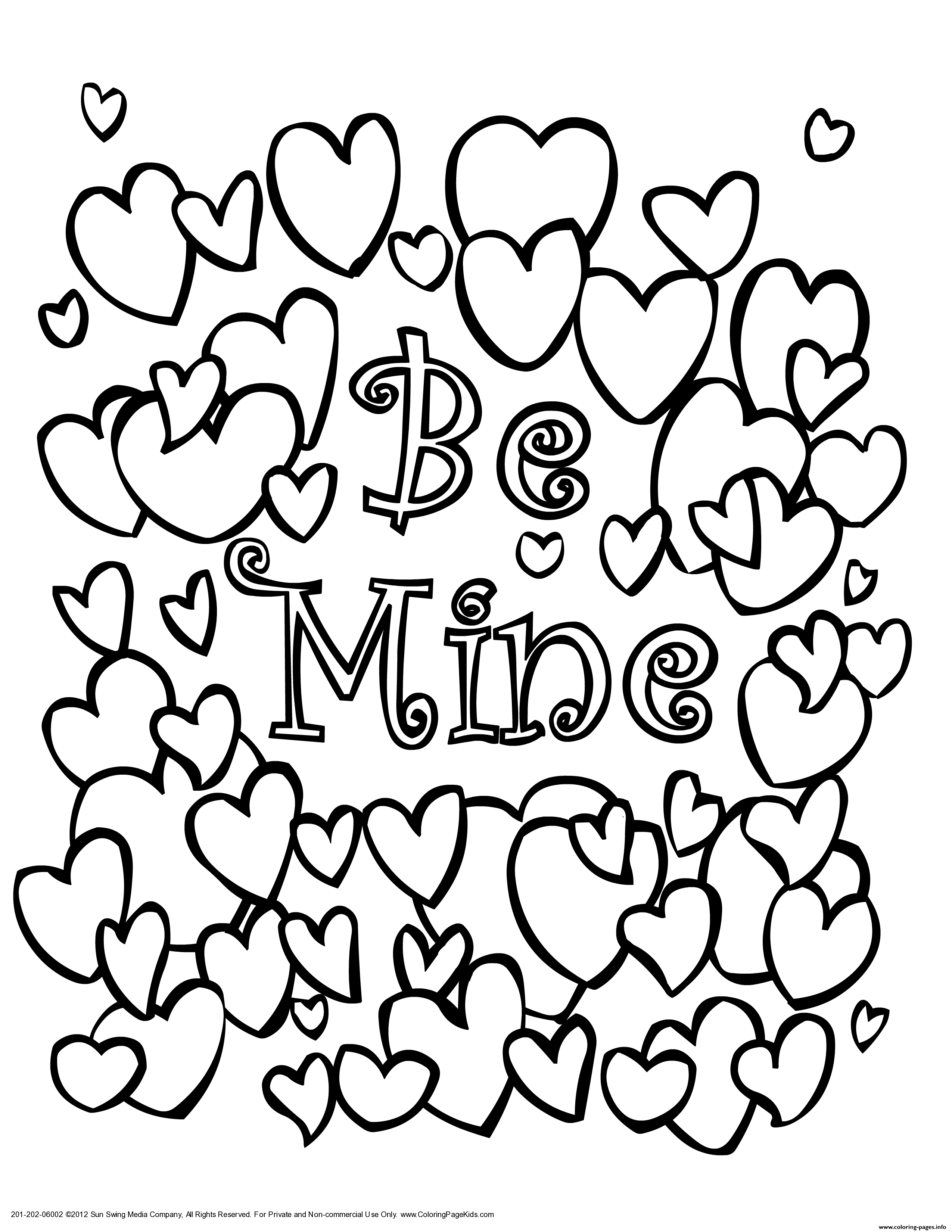 38 Valentine Heart Coloring Pages Printable 1