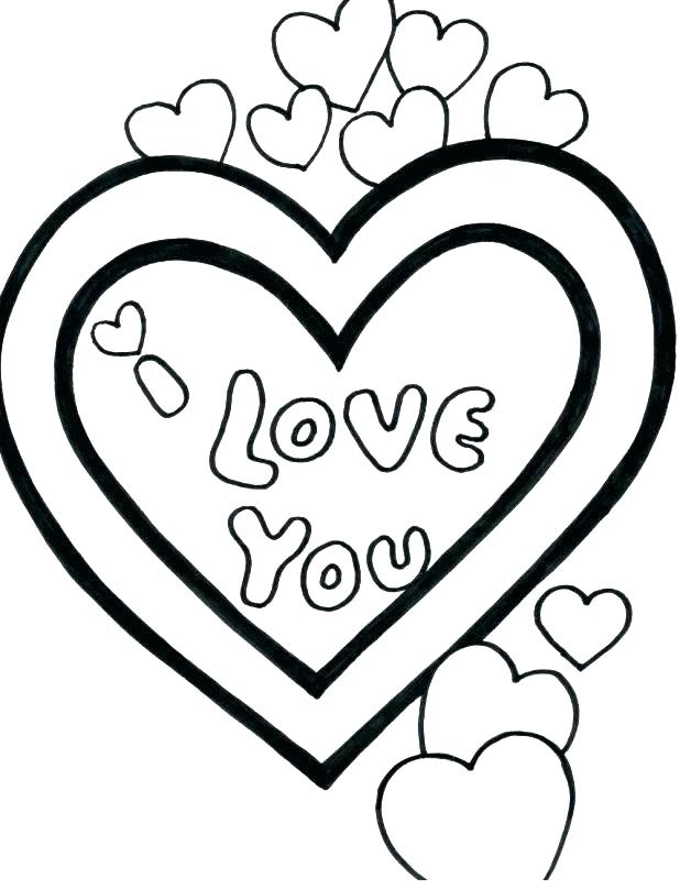 38 Valentine Heart Coloring Pages Printable 11