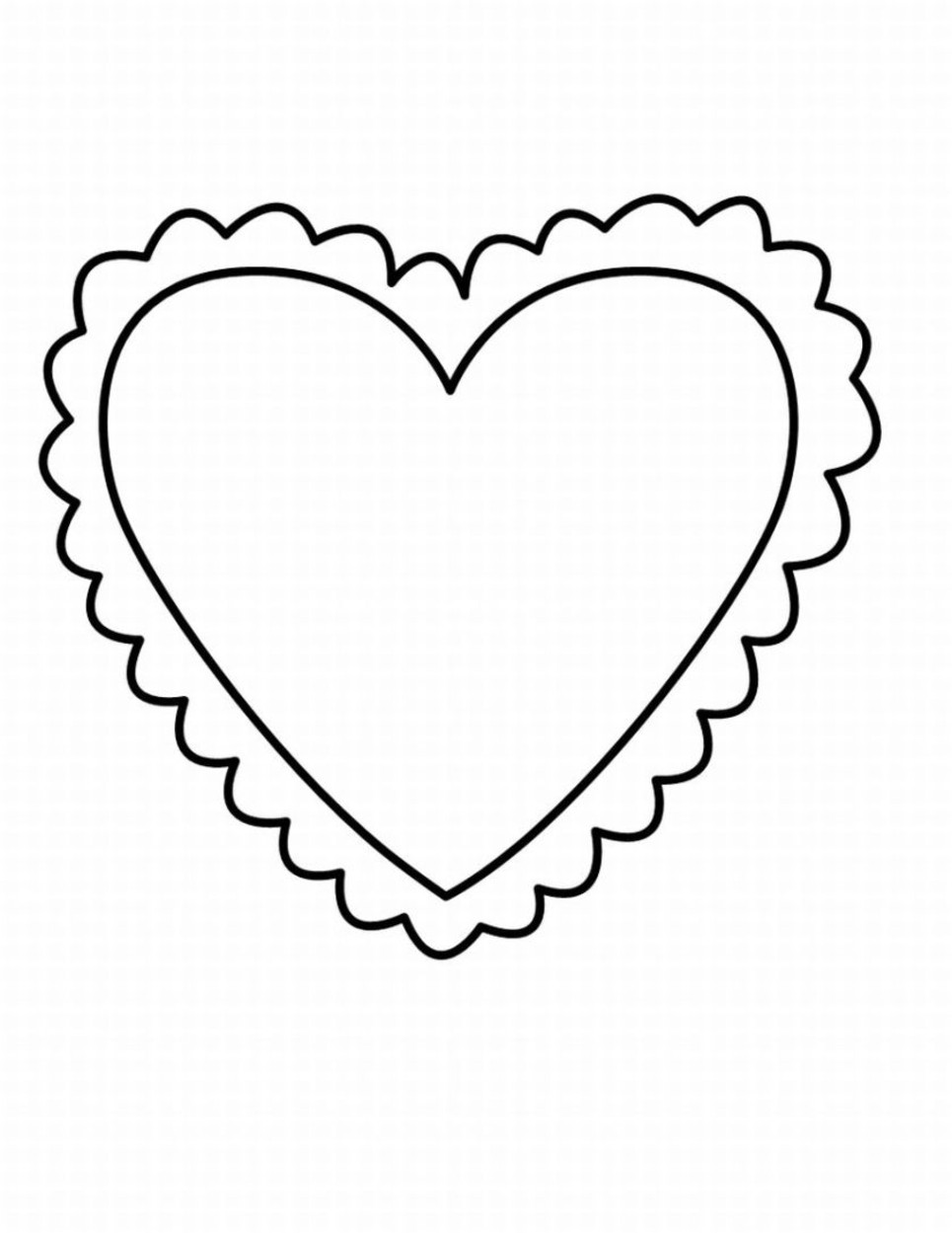 38 Valentine Heart Coloring Pages Printable 2