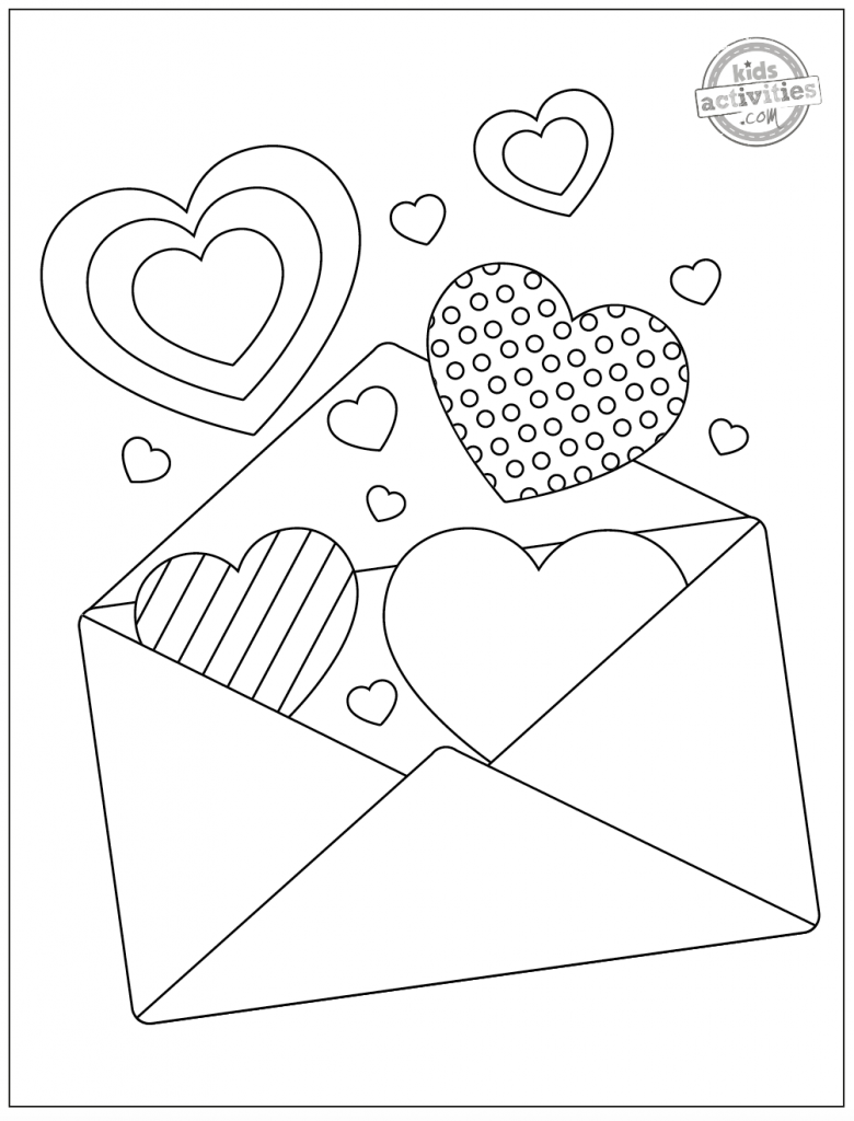 38 Valentine Heart Coloring Pages Printable 25