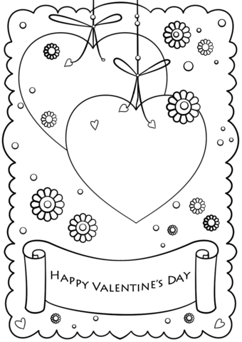 38 Valentine Heart Coloring Pages Printable 5