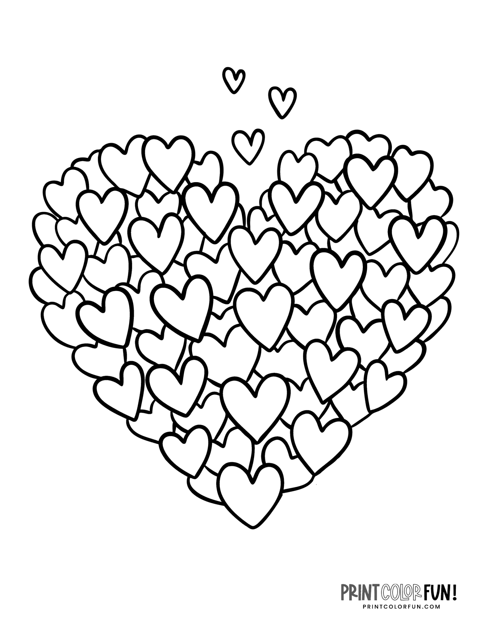 38 Valentine Heart Coloring Pages Printable 7