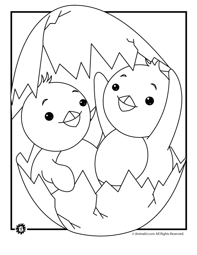 39 Cute Baby Chicks Coloring Pages Printable 28