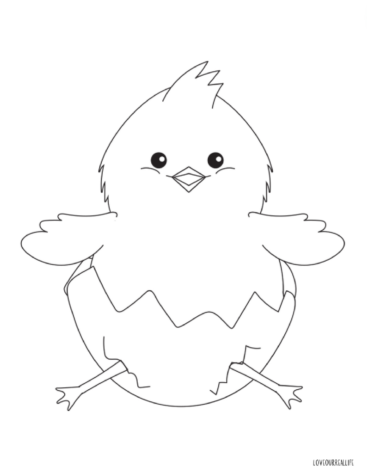 39 Cute Baby Chicks Coloring Pages Printable 3