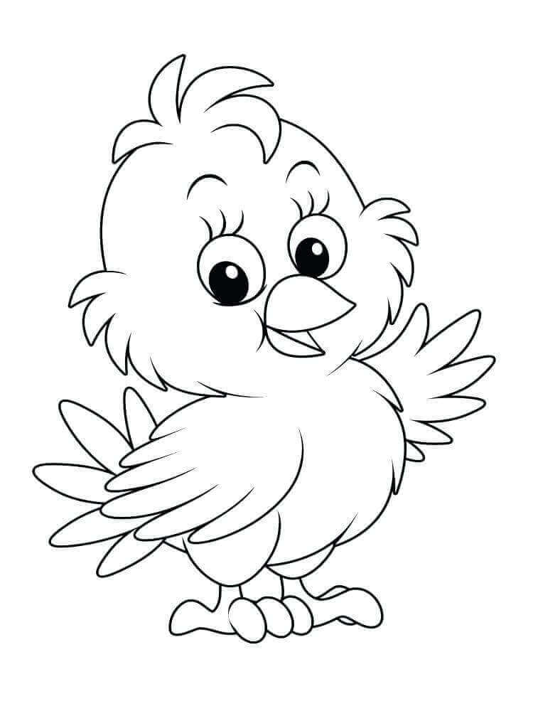 39 Cute Baby Chicks Coloring Pages Printable 4