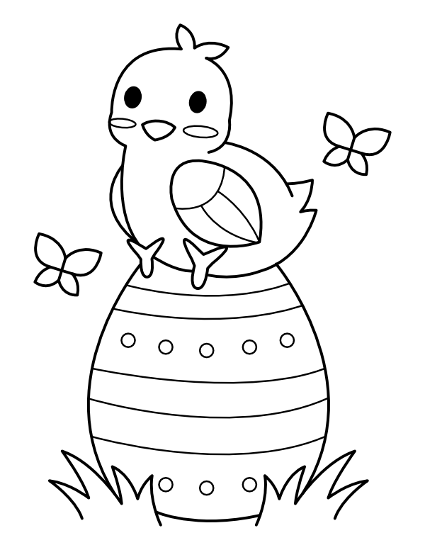 39 Cute Baby Chicks Coloring Pages Printable 5