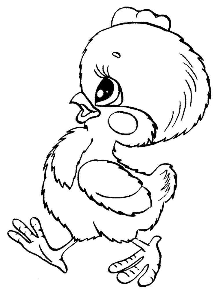 39 Cute Baby Chicks Coloring Pages Printable 7