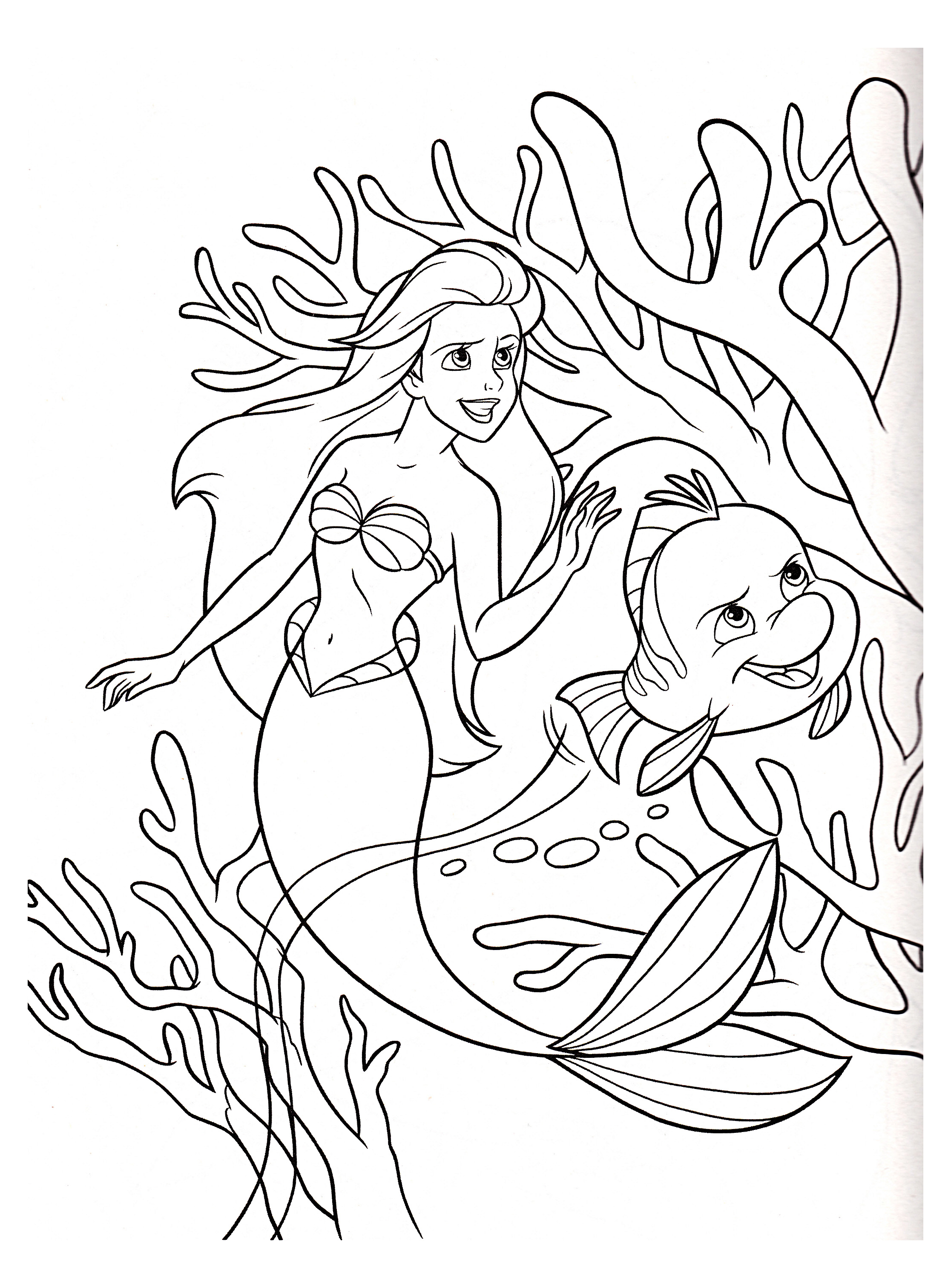 festive mermaid birthday coloring pages printable jpg