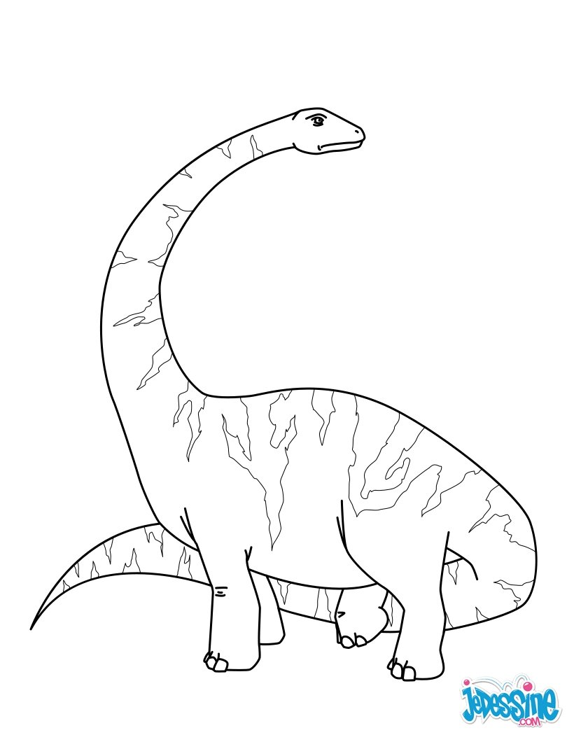 39 Mighty Diplodocus Coloring Pages Printable 1