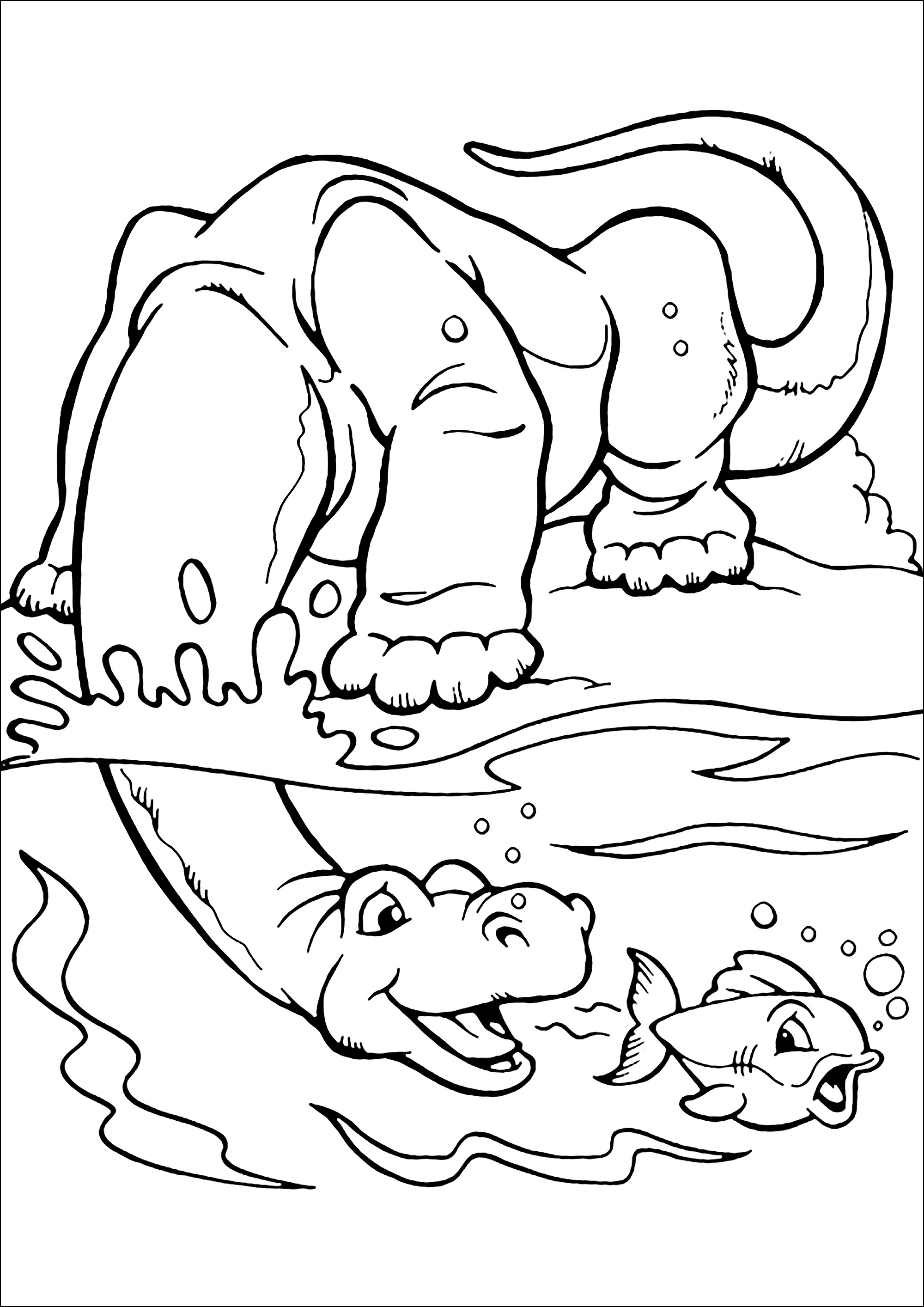 39 Mighty Diplodocus Coloring Pages Printable 17