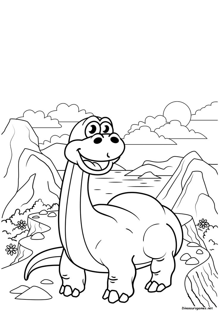 39 Mighty Diplodocus Coloring Pages Printable 19